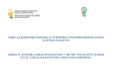 Objavljen Vodič za korisnike podmjere 19.4 „Tekući troškovi i animacija“